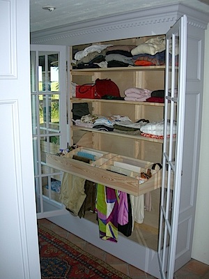 Bild av garderoben
